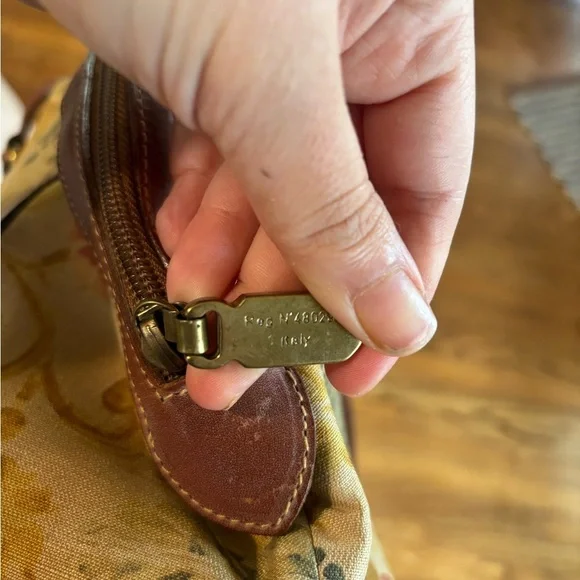 Vintage Furla leather floral bag purse - Picture 5 of 7